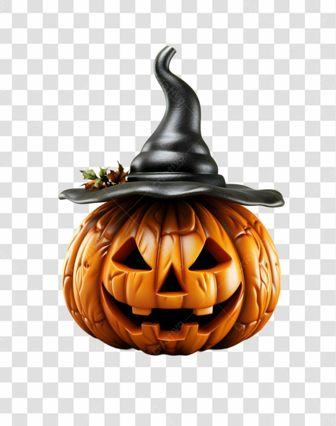 Icone Abóbora Halloween PNG com fundo transparente