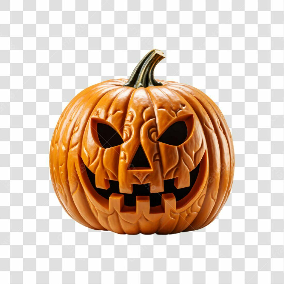 Icone abóbora Halloween PNG com fundo transparente