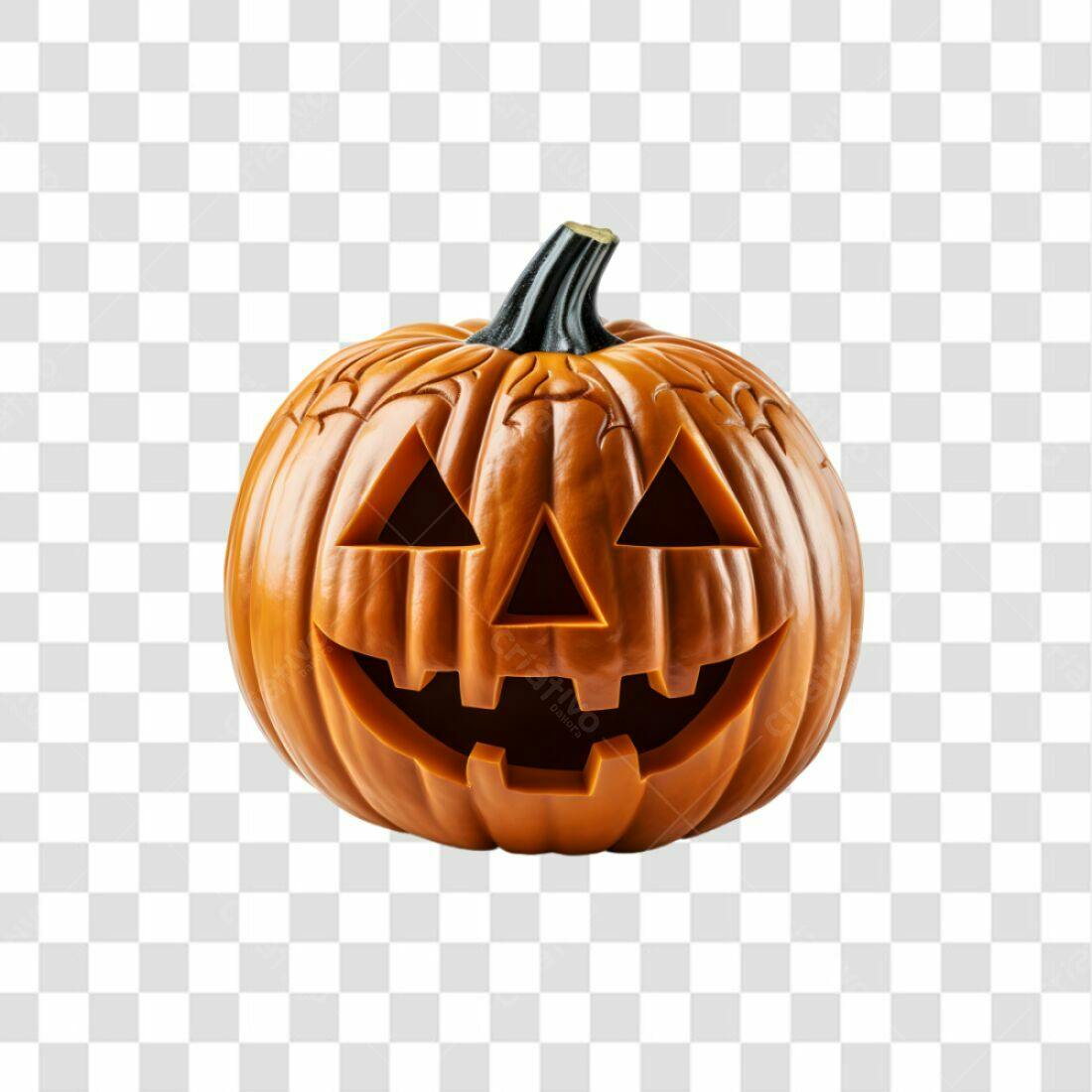 Icone Abóbora Halloween PNG com fundo transparente