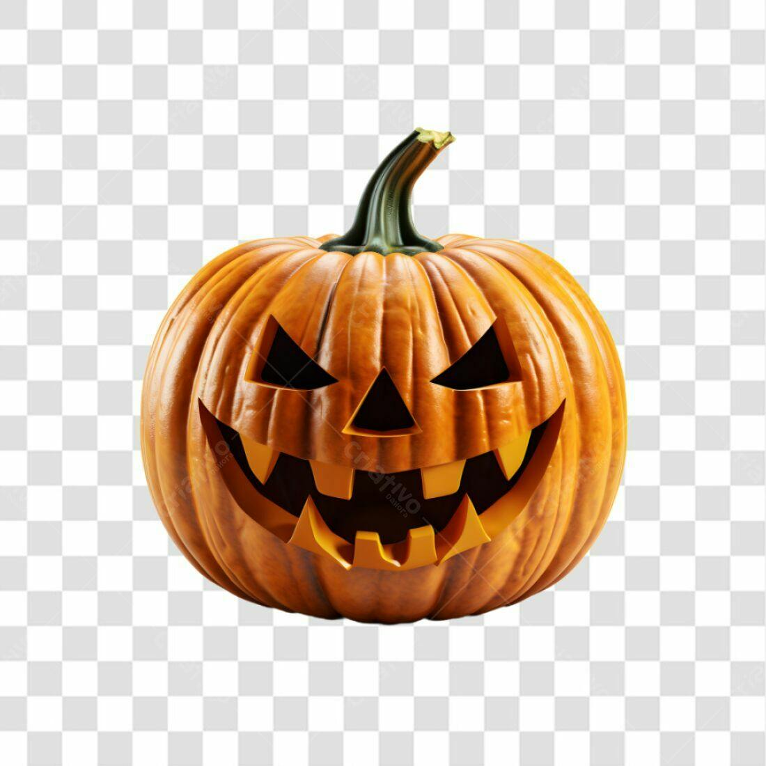 Icone Abóbora Halloween PNG com fundo transparente