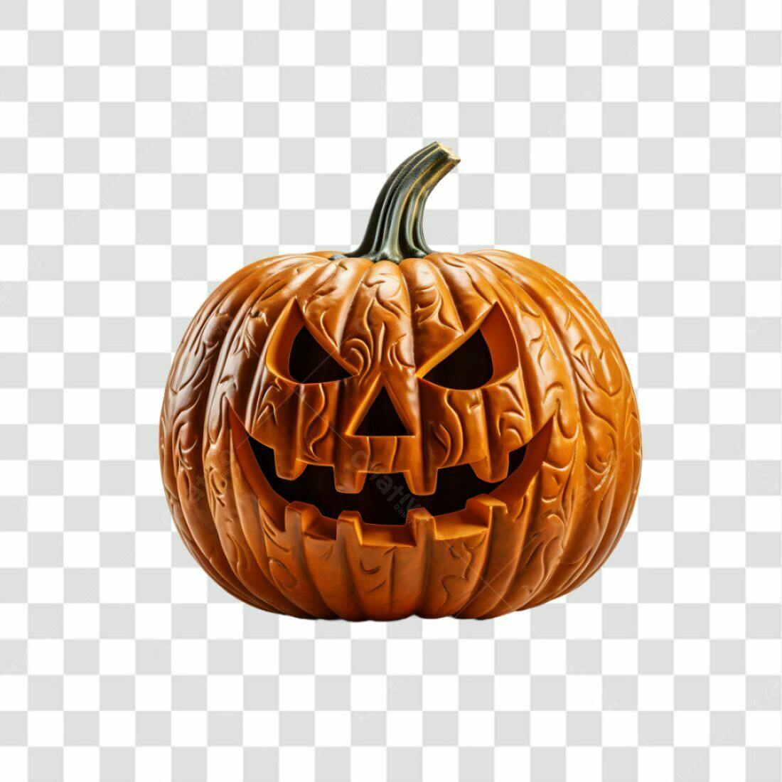 Icone Abóbora Halloween PNG com fundo transparente