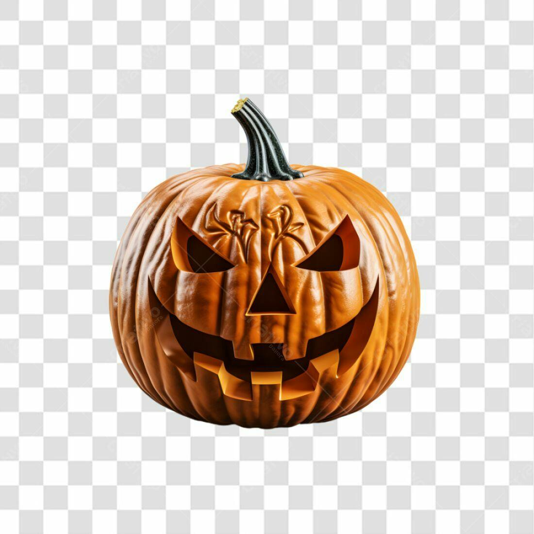 Icone Abóbora Halloween PNG com fundo transparente