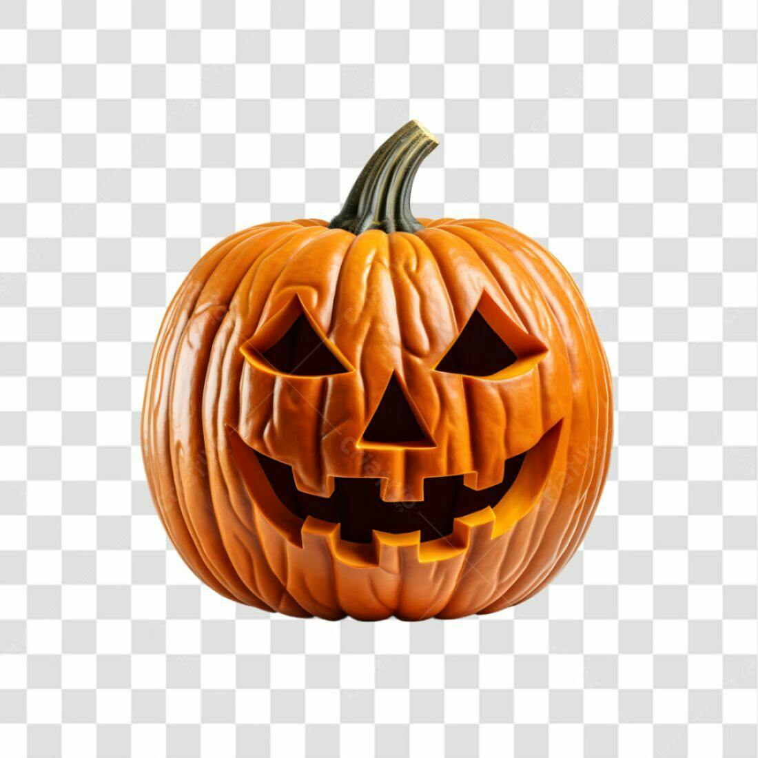 Icone Abóbora Halloween PNG com fundo transparente