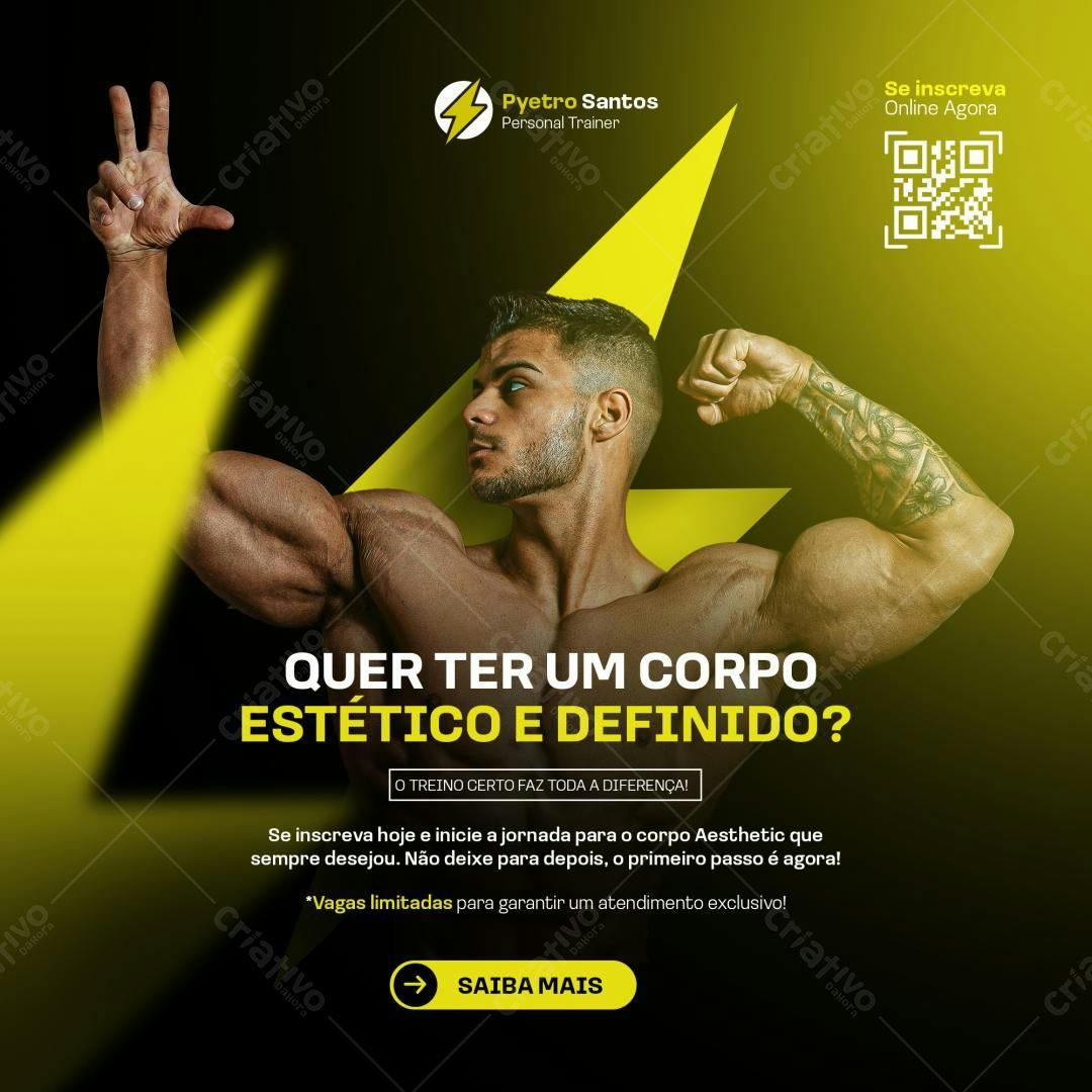 Flyer Treino Personalizado PSD Editável