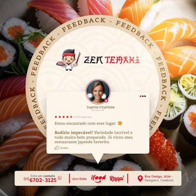 Coleção Social Media Comida Japonesa 