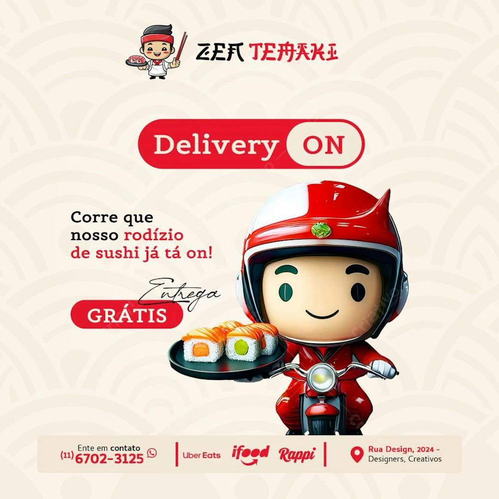 Coleção Social Media Comida Japonesa 