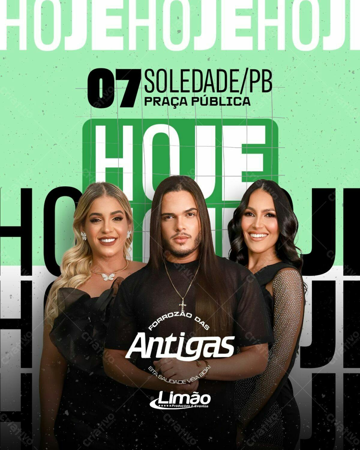 Flyer para Show Forrozão das Antigas PSD Editável