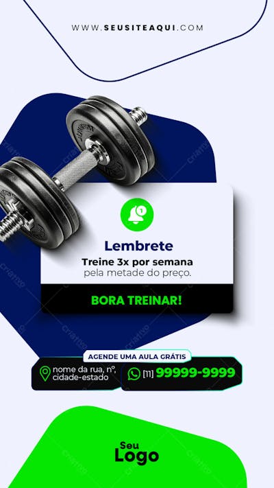 Story Academia Fitness Social Media