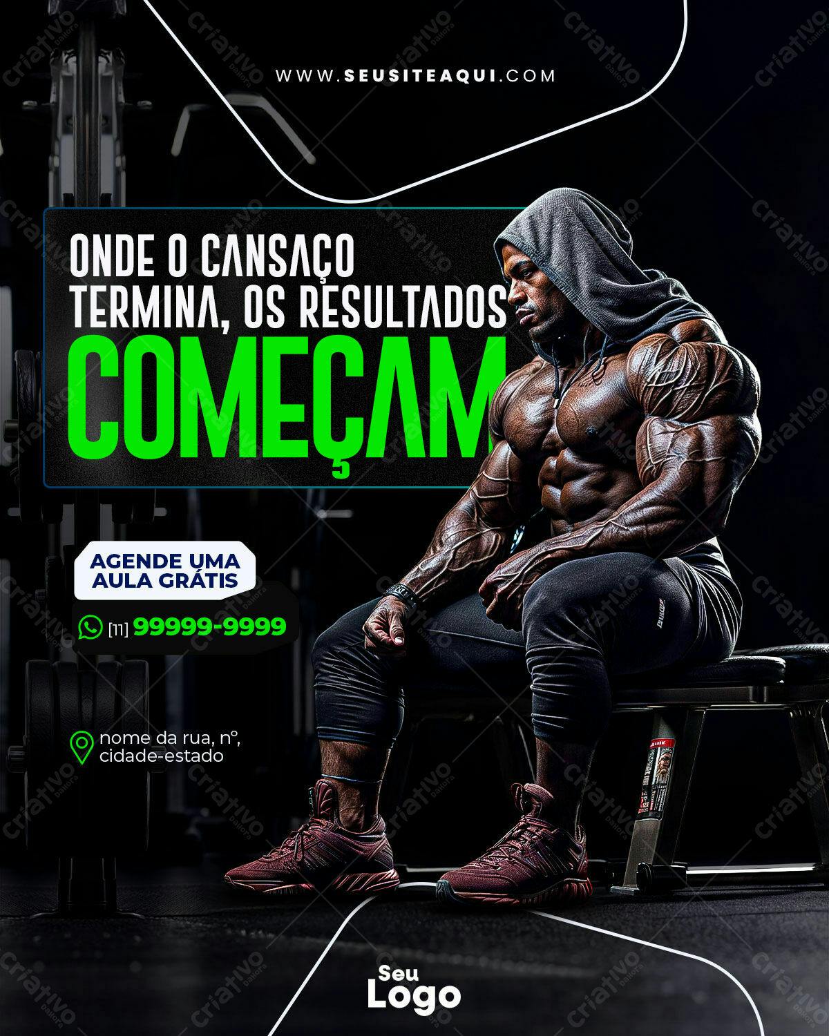 Flyer Academia PSD Editável