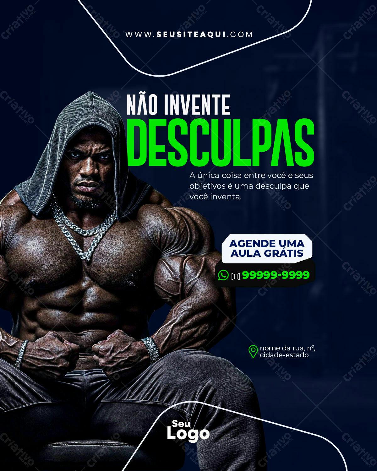 Flyer Academia PSD Editável - Treino Funcional