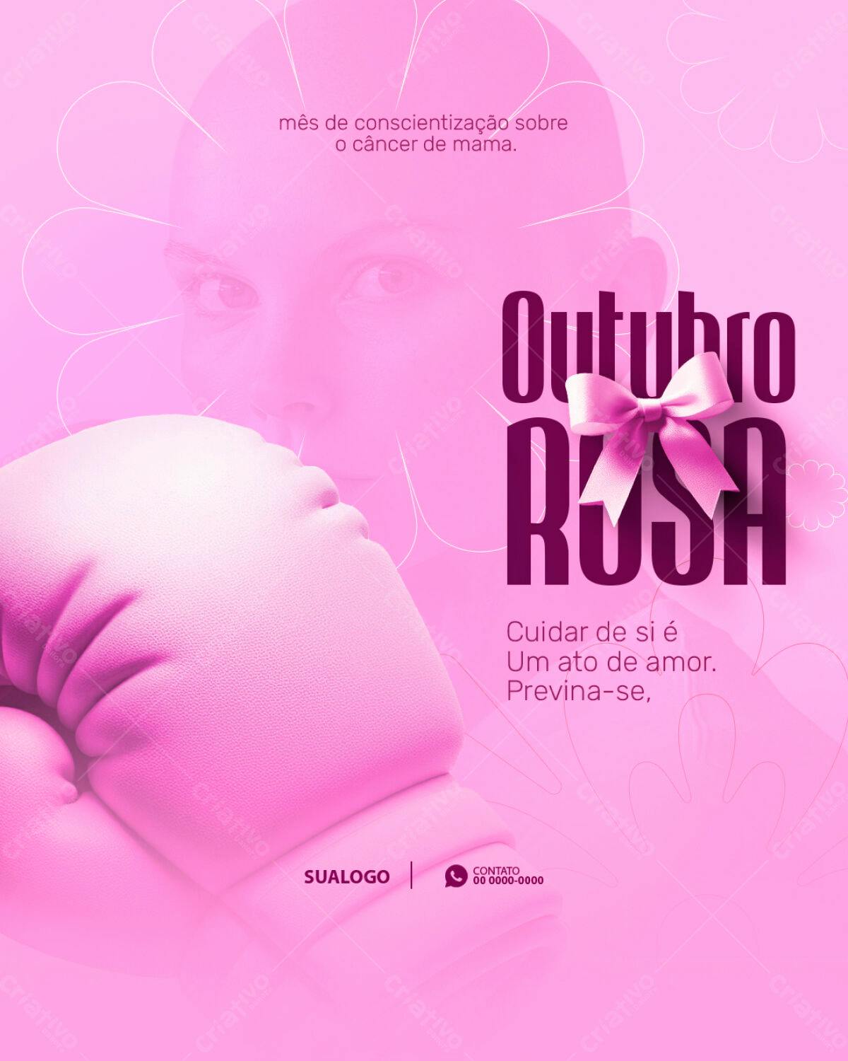 Post para Outubro Rosa PSD Editável