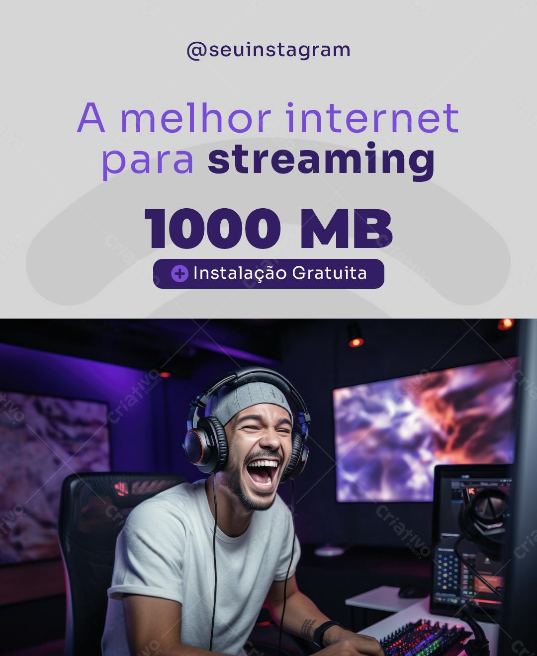 Post para Internet 1000MB PSD Editável