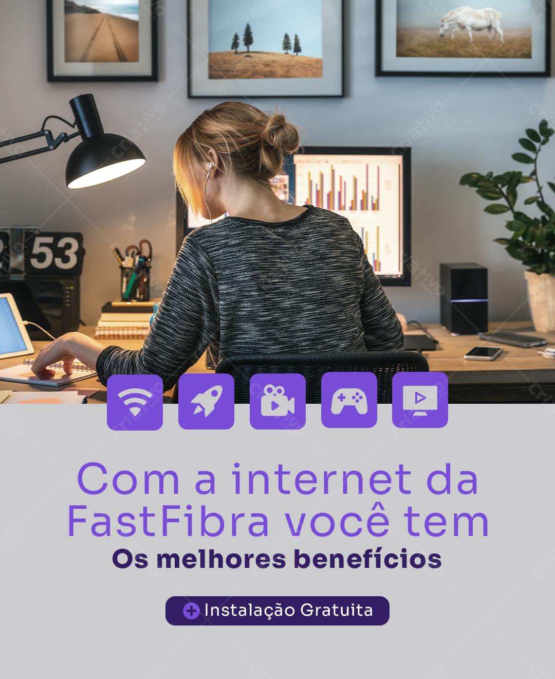 Banner FastFibra PSD Editável