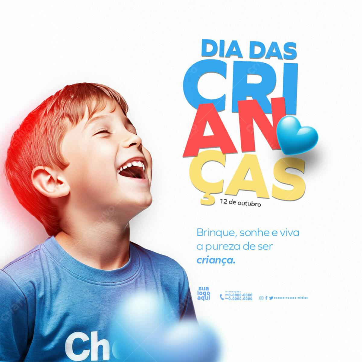 Flyer Dia das Crianças PSD Editável