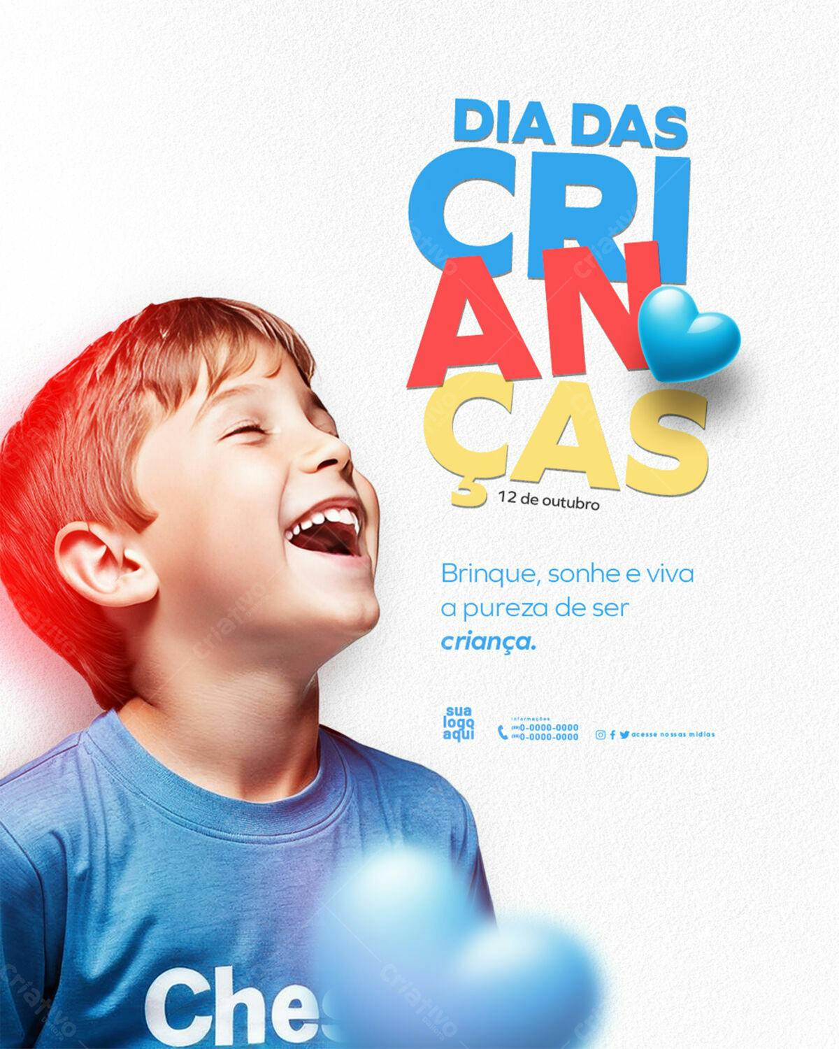 Flyer Dia das Crianças PSD Editável