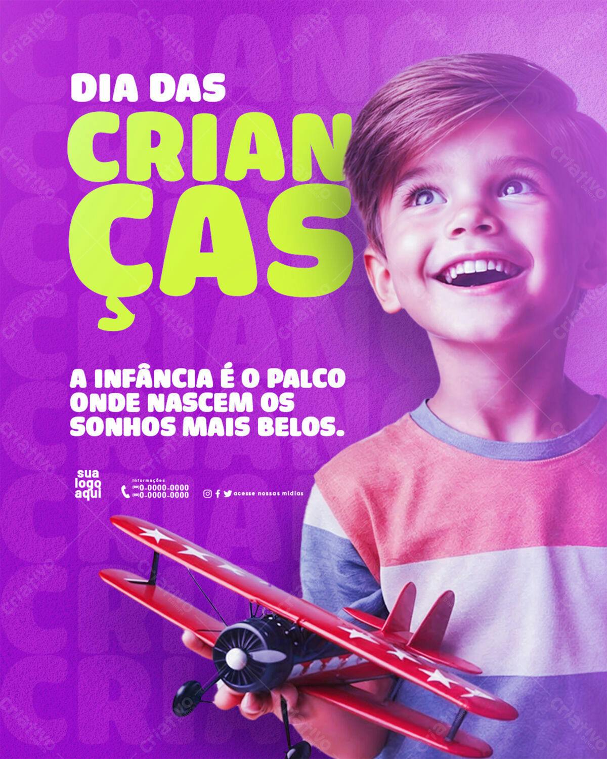 Flyer Dia das Crianças PSD Editável