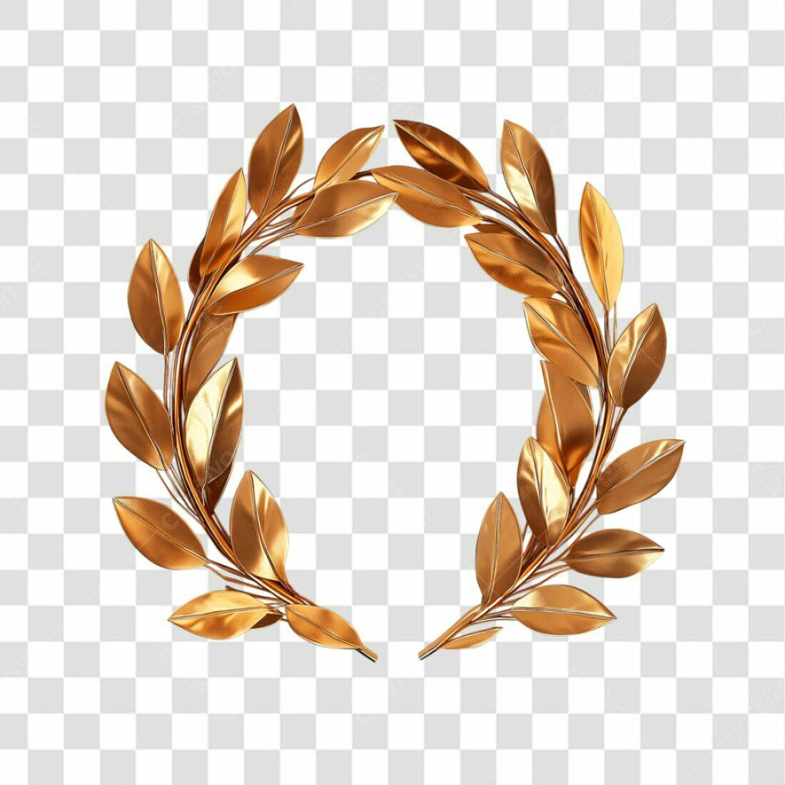 Icone Laureado Ouro PNG com fundo transparente