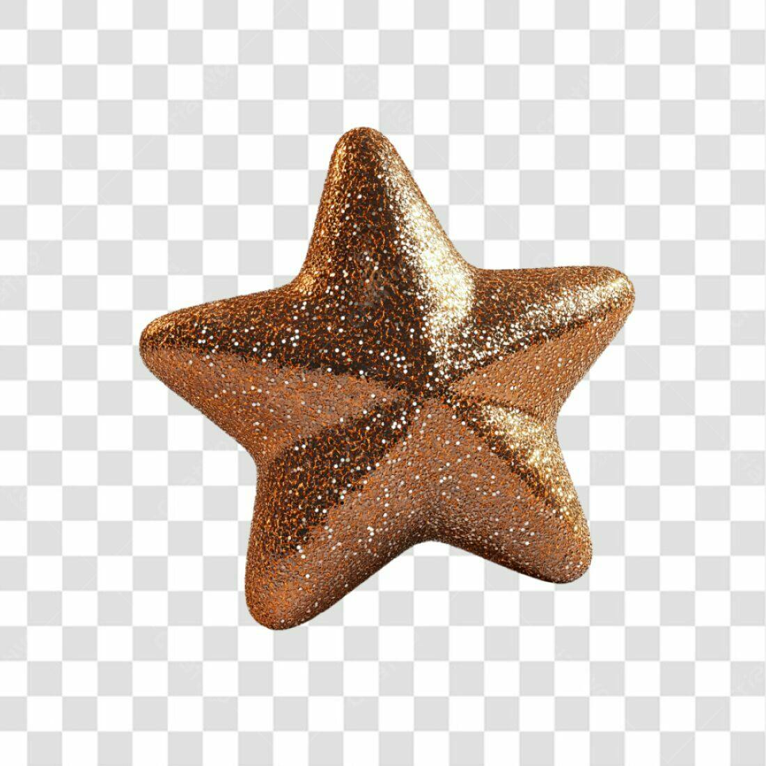 Icone estrela dourada Natal PNG com fundo transparente