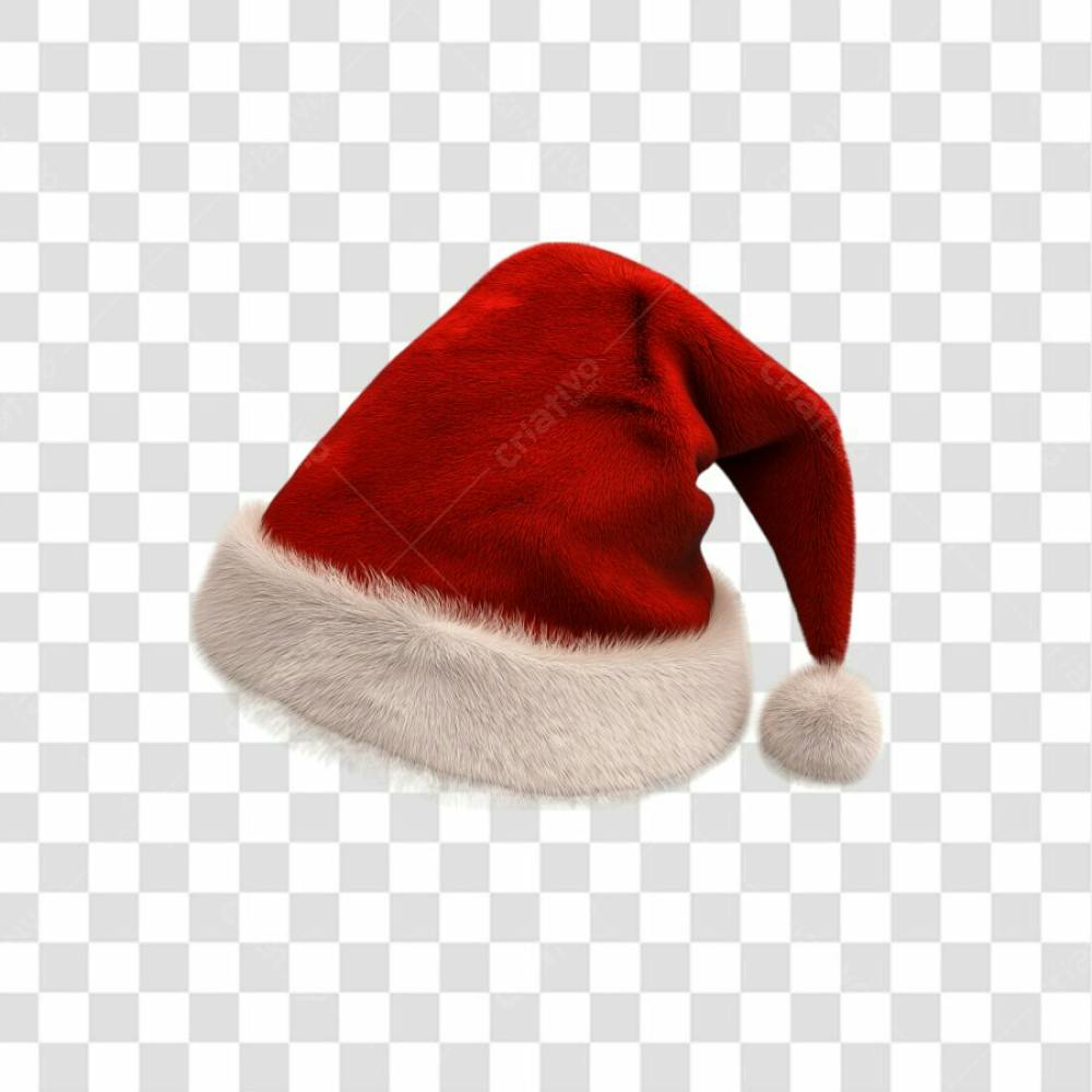 Gorro De Papai Noel Para O Natal Sobre Um Fundo Transparente