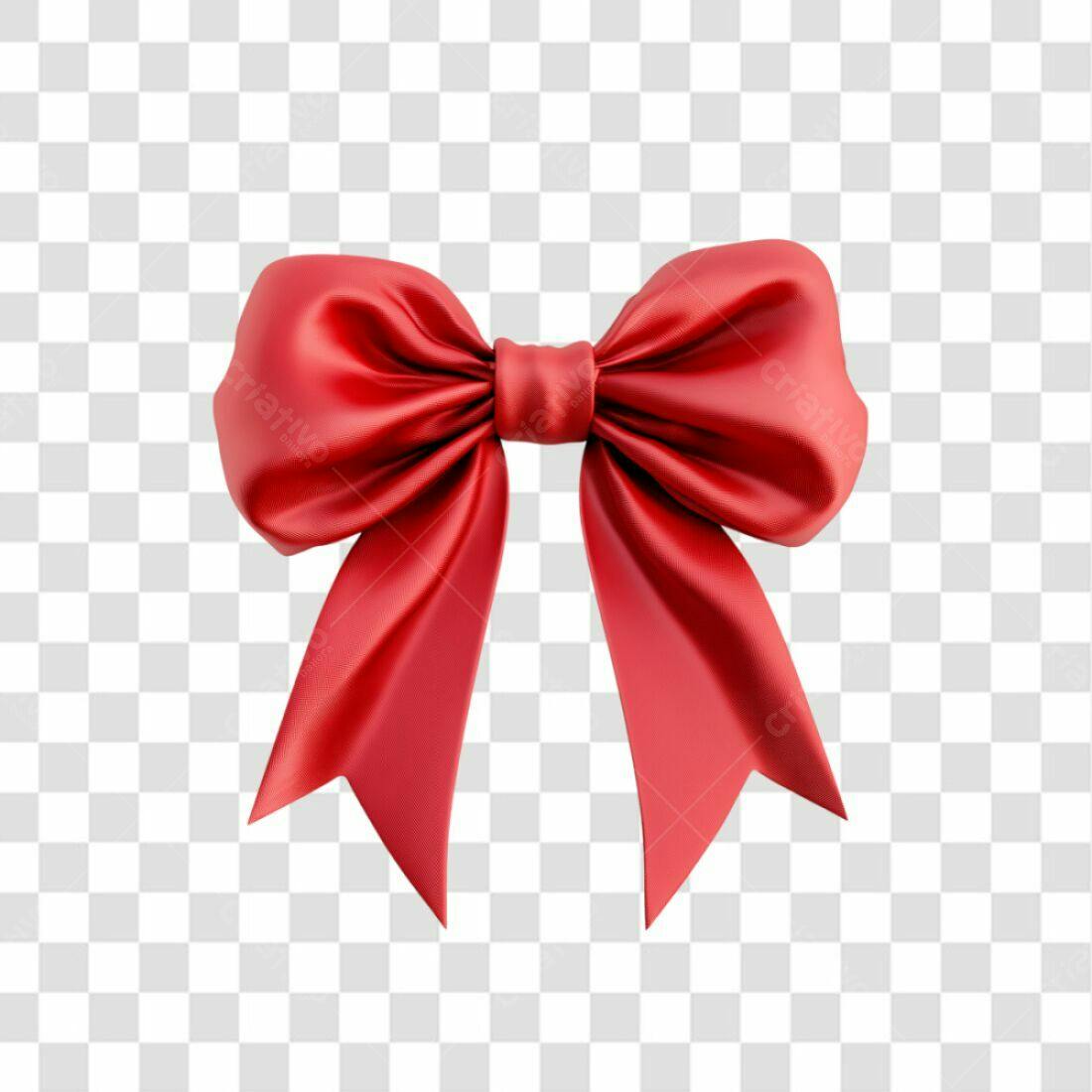 Icone Laço Vermelho Natal PNG com fundo transparente