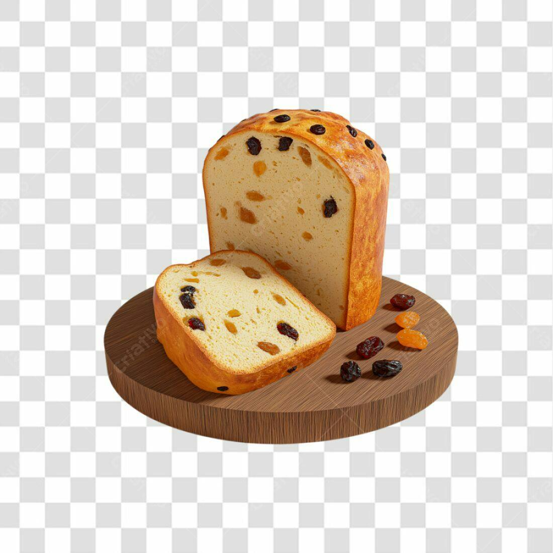 Imagem Pão de Passas PNG com fundo transparente