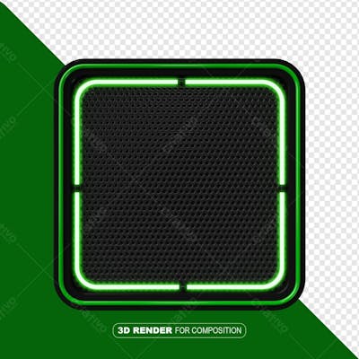 Moldura Quadro Neon Verde