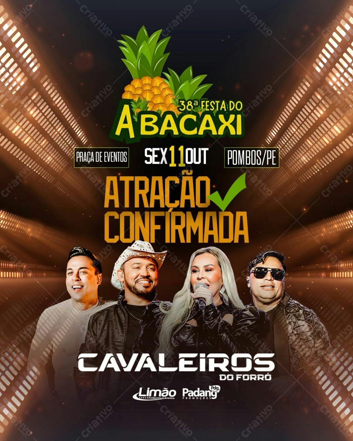 Flyer Festa do Abacaxi PSD Editável
