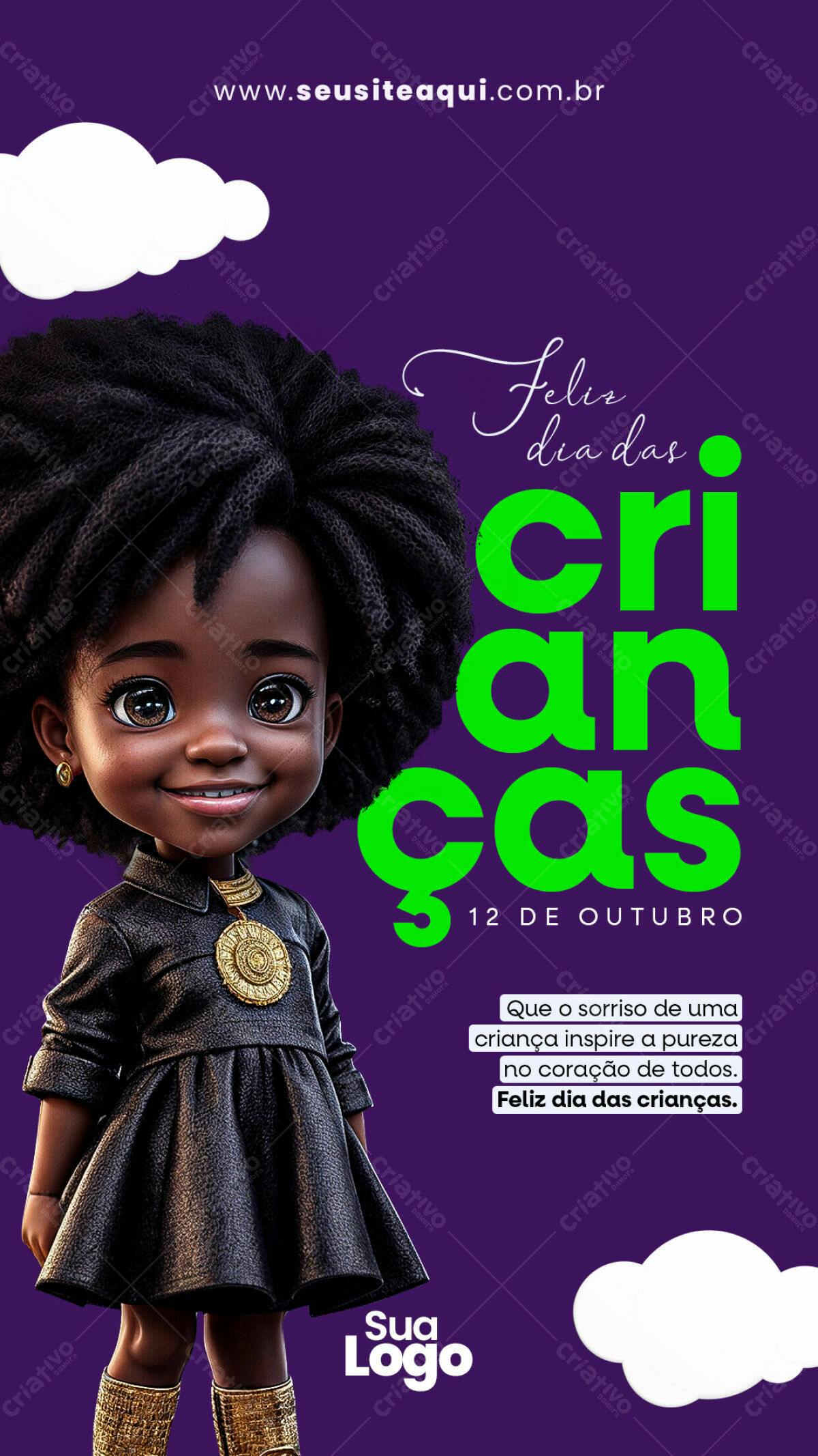 Post para Dia das Crianças PSD Editável