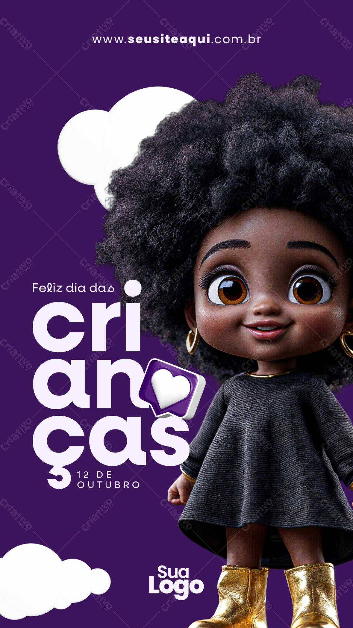 Flyer Dia das Crianças PSD Editável