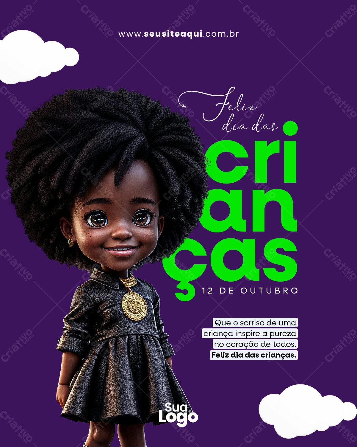 Flyer Dia das Crianças PSD Editável
