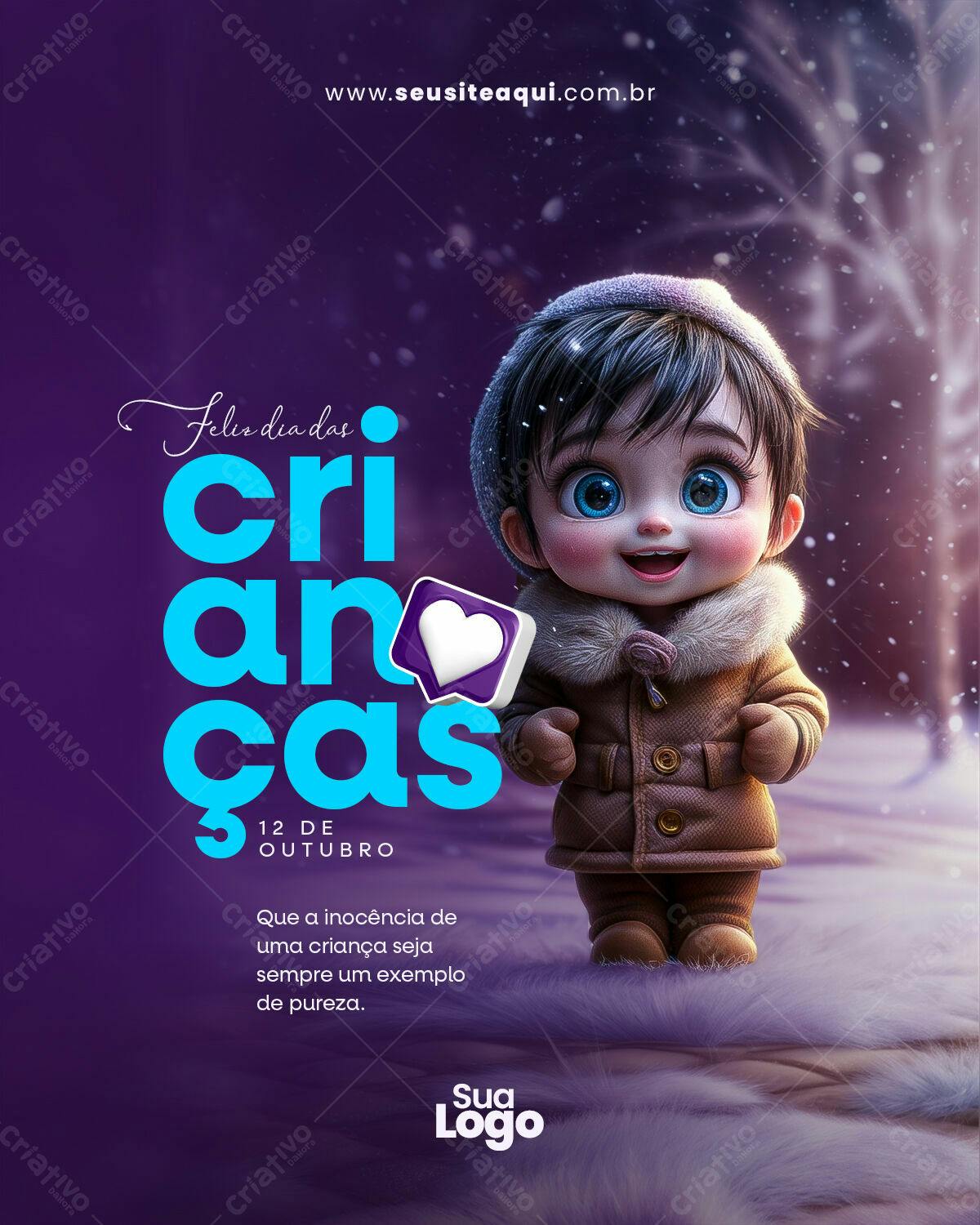 Postagem Dia das Crianças PSD Editável