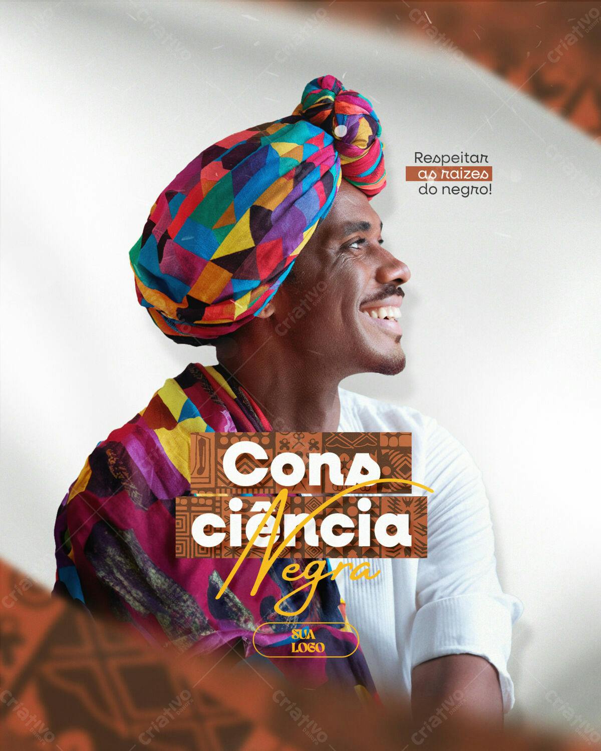 Flyer Consciência Negra PSD Editável