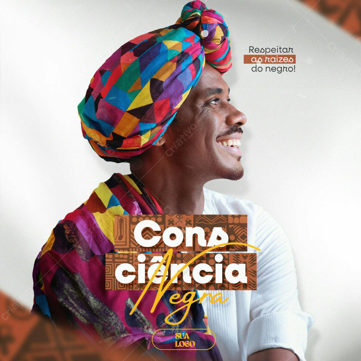 Flyer Consciência Negra PSD Editável