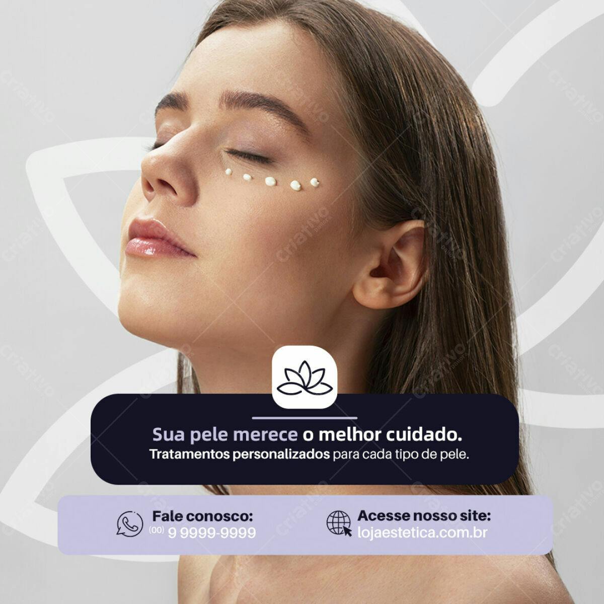 Post Instagram Skincare PSD Editável