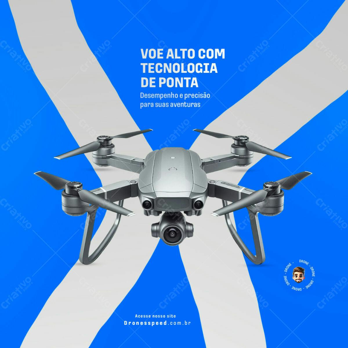 Flyer Drone Tecnologia de Ponta PSD Editável