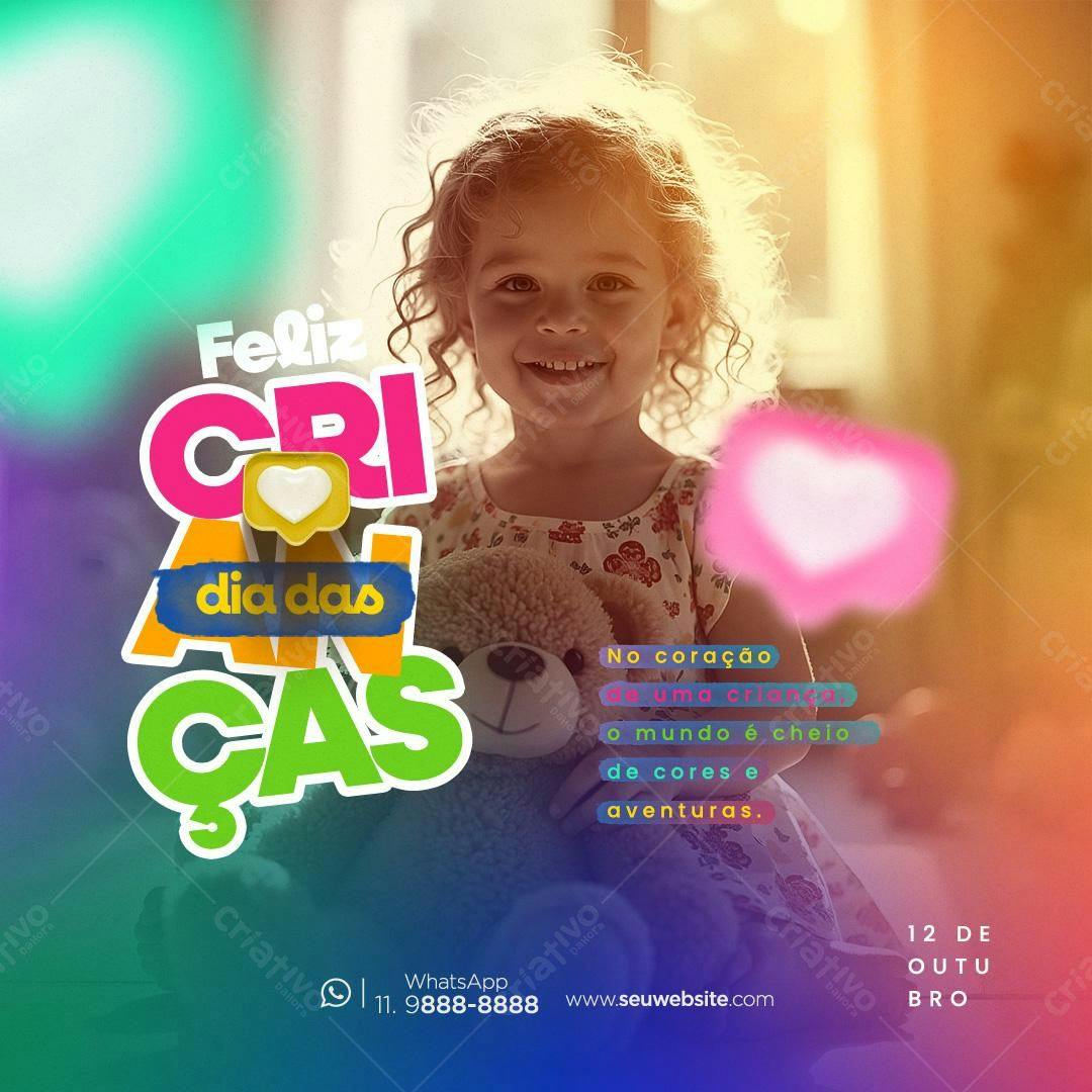 Postagem Dia das Crianças PSD Editável