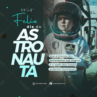 Astronauta Dia 09 De Outubro