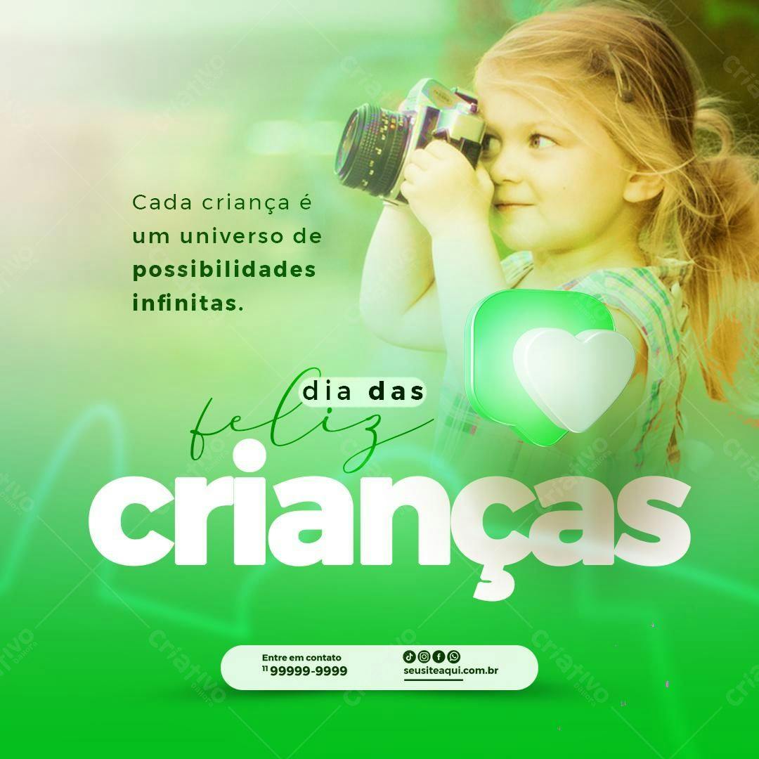 Postagem Dia das Crianças PSD Editável