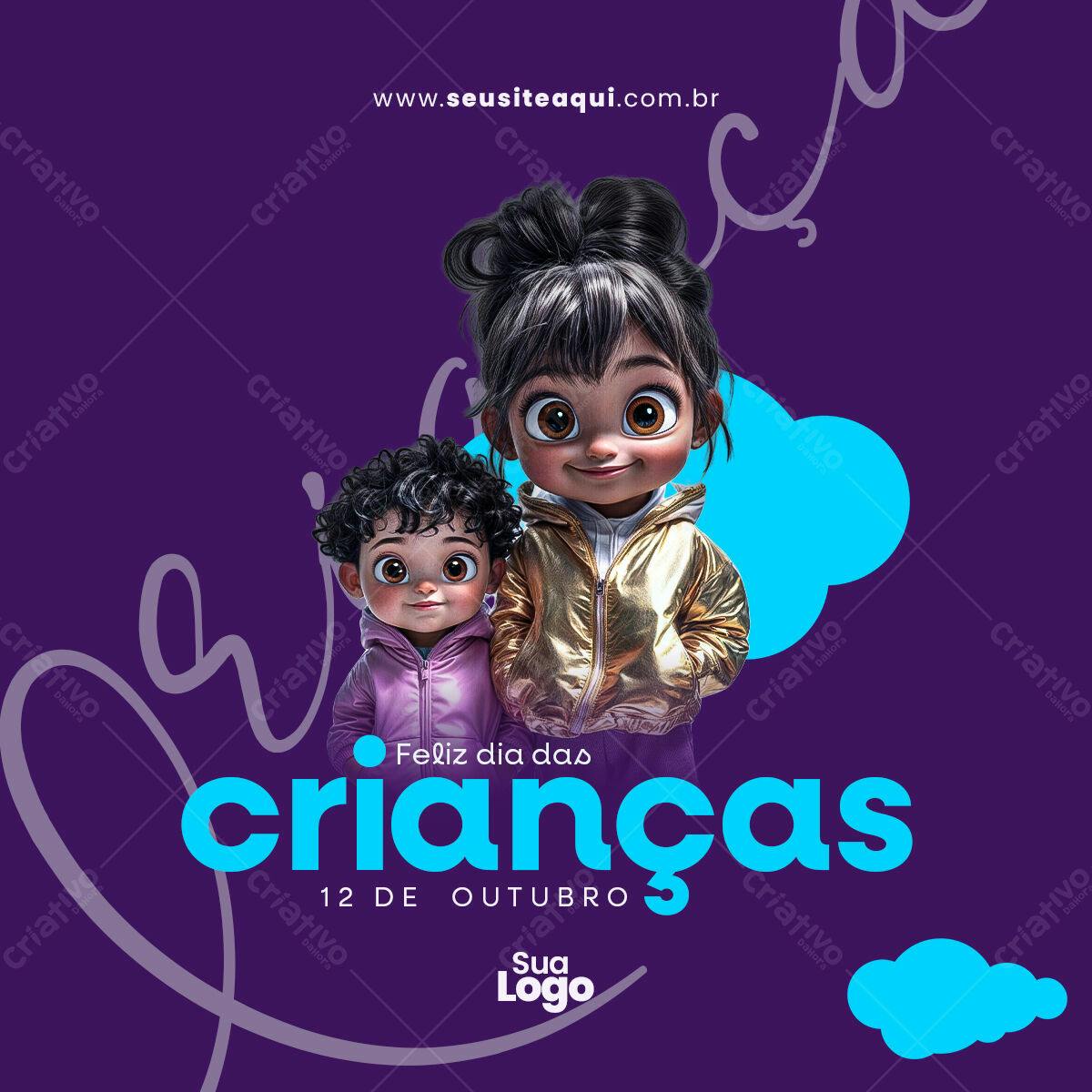 Postagem Dia das Crianças PSD Editável