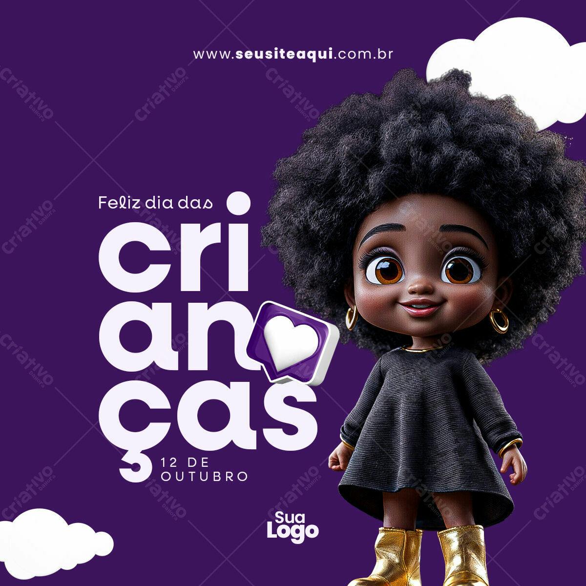 Postagem Dia das Crianças PSD Editável