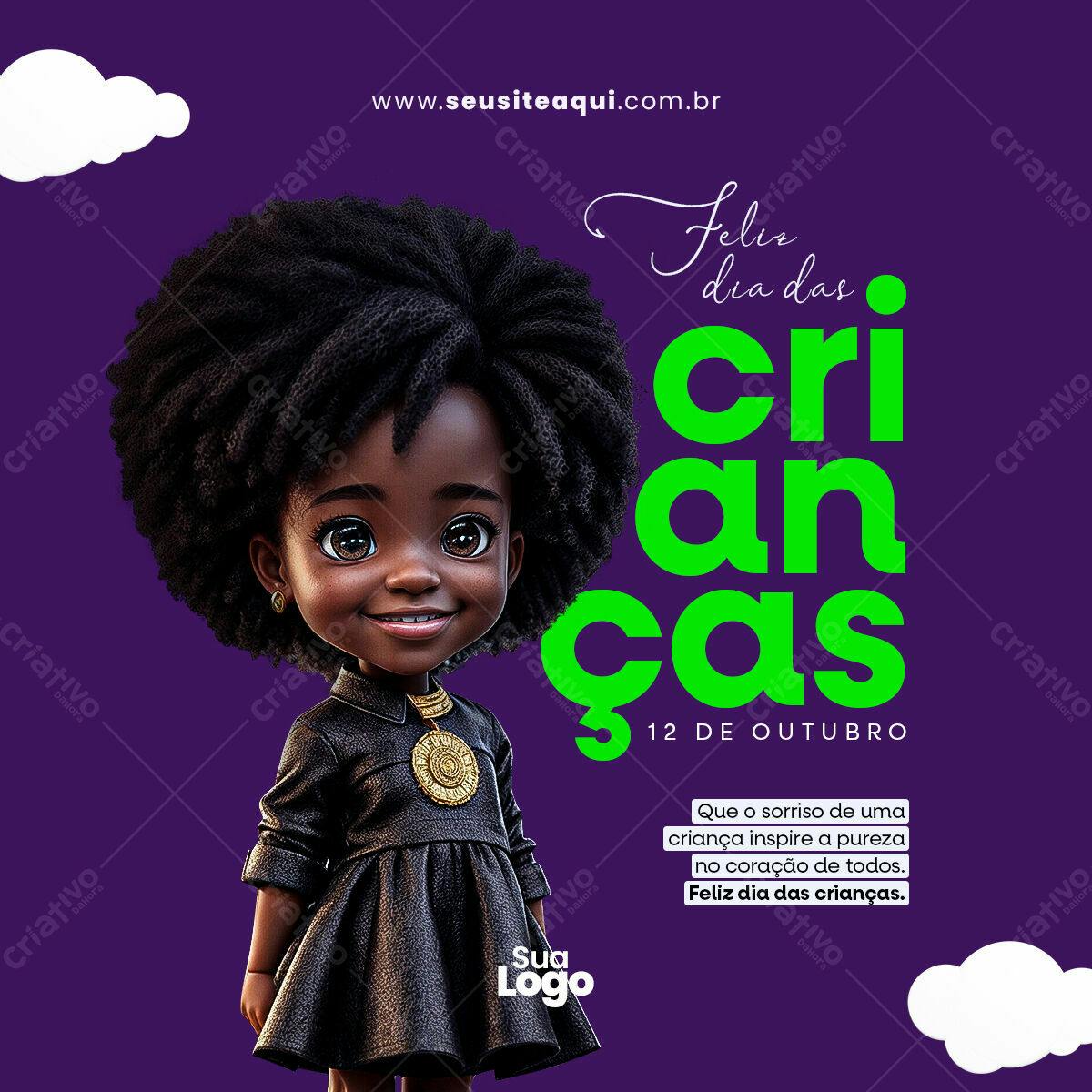 Post para Dia das Crianças PSD Editável