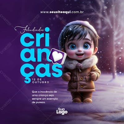 Feed Quadrado Dia Das Crianças Social Media