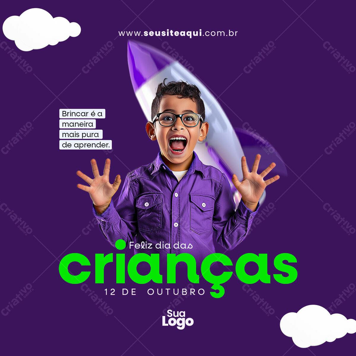 Postagem Dia das Crianças PSD Editável