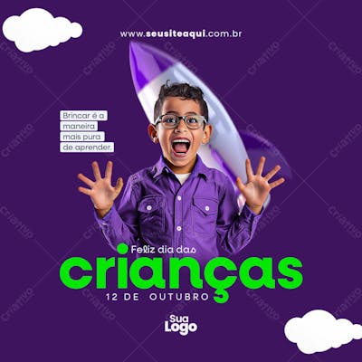 Feed Quadrado Dia Das Crianças Social Media