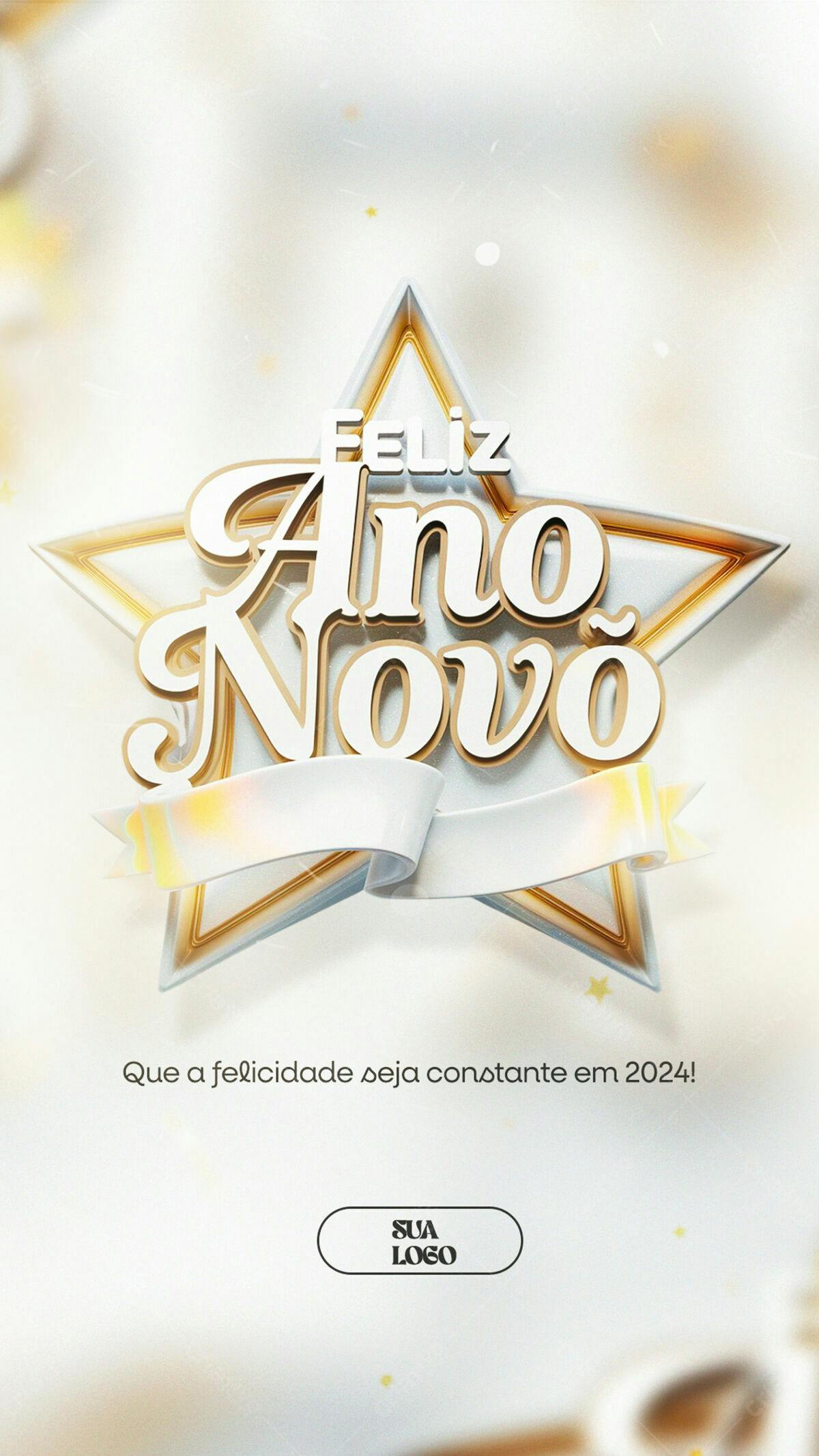 Arte para Ano Novo PSD Editável