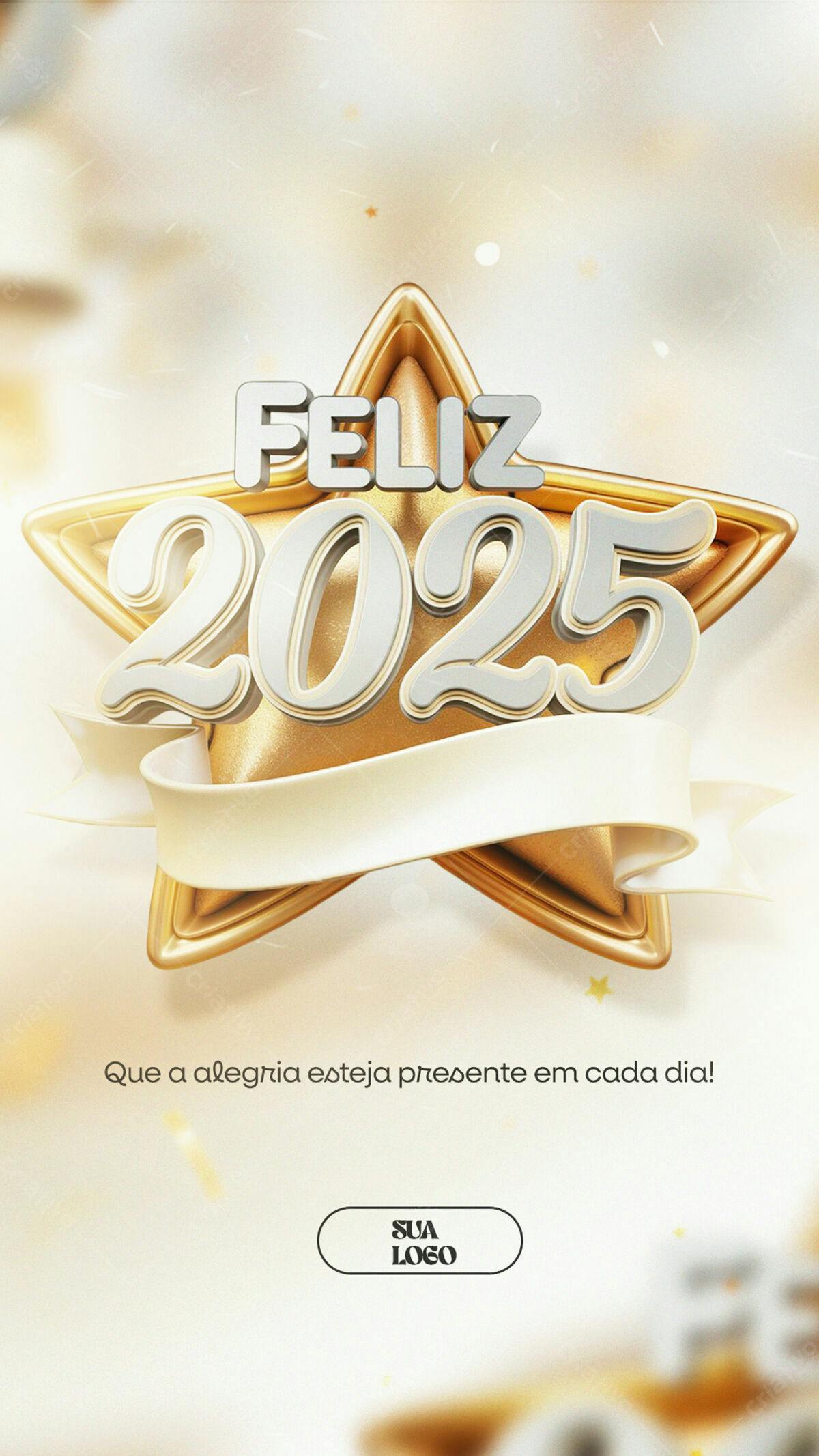 Story para Ano Novo 2025 PSD Editável