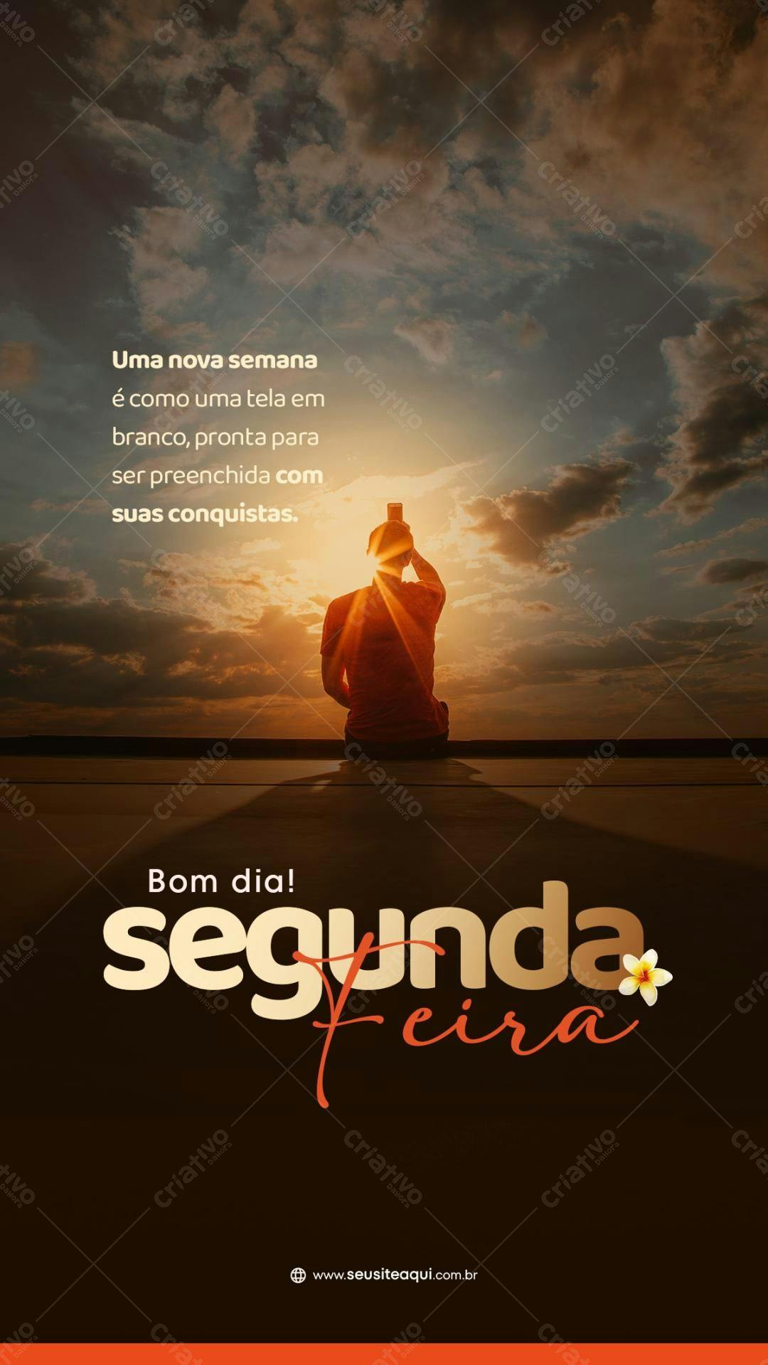 Post para Redes Sociais Segunda-Feira PSD Editável