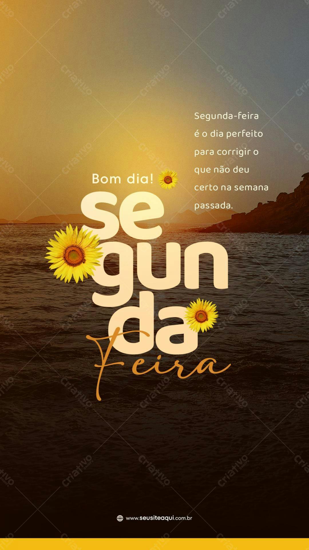Post para Redes Sociais Segunda-feira PSD Editável