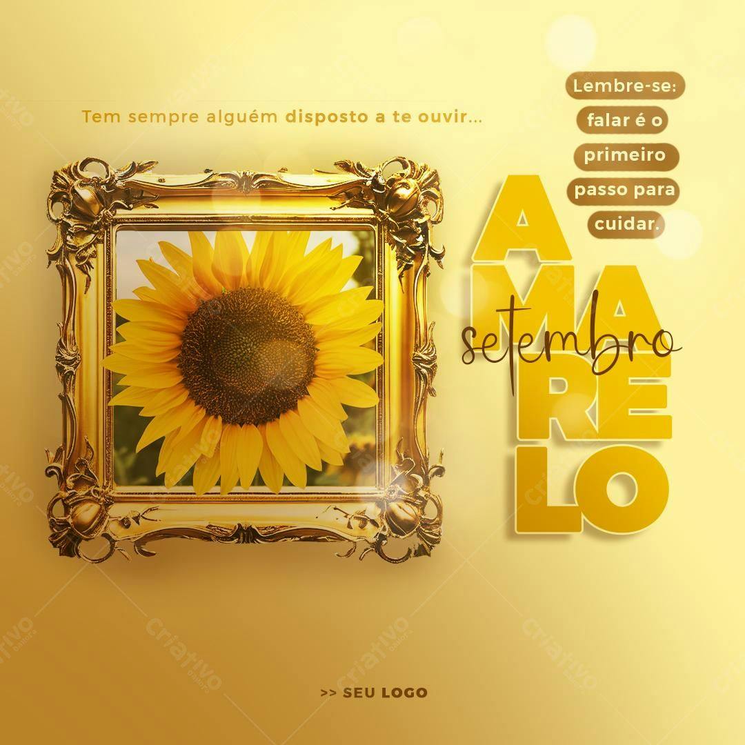Flyer Setembro Amarelo PSD Editável