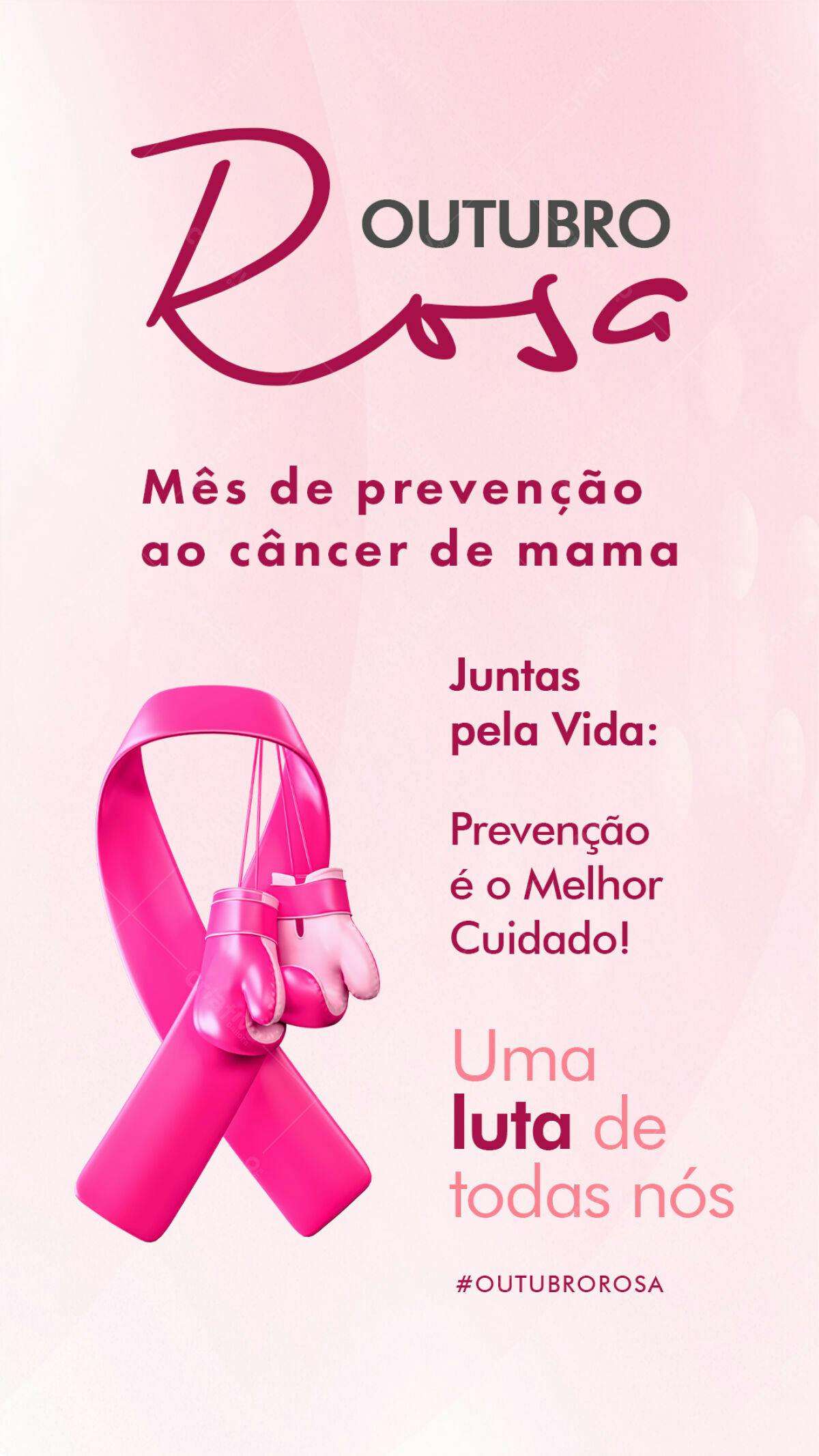 Post para Outubro Rosa PSD Editável